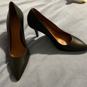 Coach Heels black leather